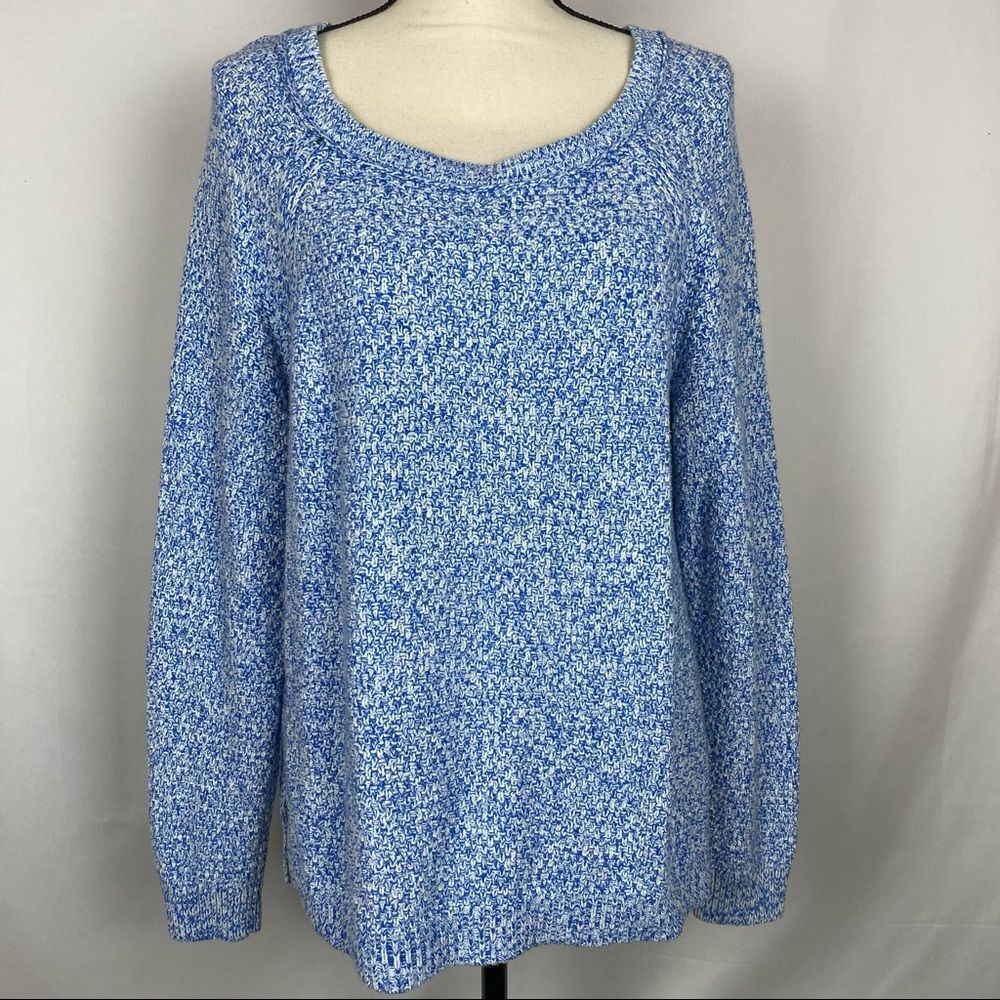 Old Navy Blue & White Knit Sweater